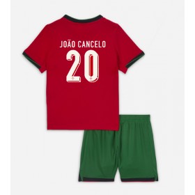 Portugal Joao Cancelo #20 Hjemme skjorte til barn EM 2024 Kortermet (+ korte bukser)